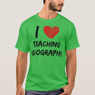 Camiseta Me encanta enseñar geografía
