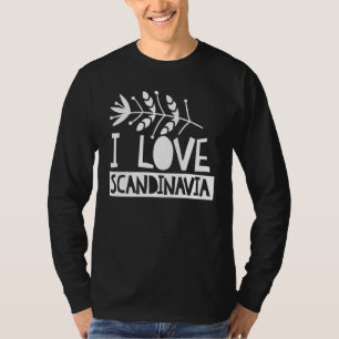 Camiseta Me Encanta Escandinavia Nórdico Escandinavo Roots 