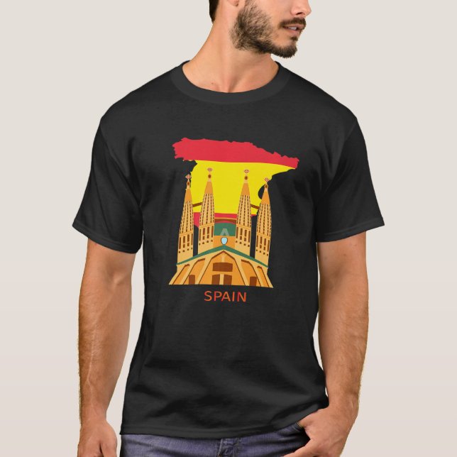 Camiseta Me encanta España Souvenirs Tshirt Cute Spain Monu (Anverso)