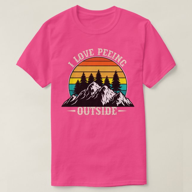Camiseta Me Encanta Estar Afuera (Diseño del anverso)