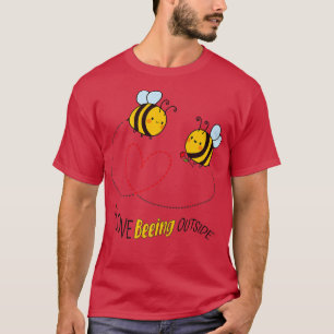 Camiseta Me Encanta Estar Fuera De Bee Lover Beekeeper Summ