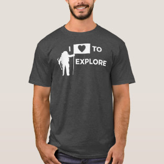 Camiseta ME ENCANTA EXPLORAR AL Astronauta Eplorer Espacial