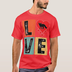 Camiseta Me encanta Fennec fox Animal Lover El día de San V