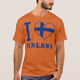 Camiseta Me encanta Finlandia, los amantes de Finlandia