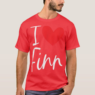 Camiseta Me encanta Finn Nombre Chica Personalizada Mujer B