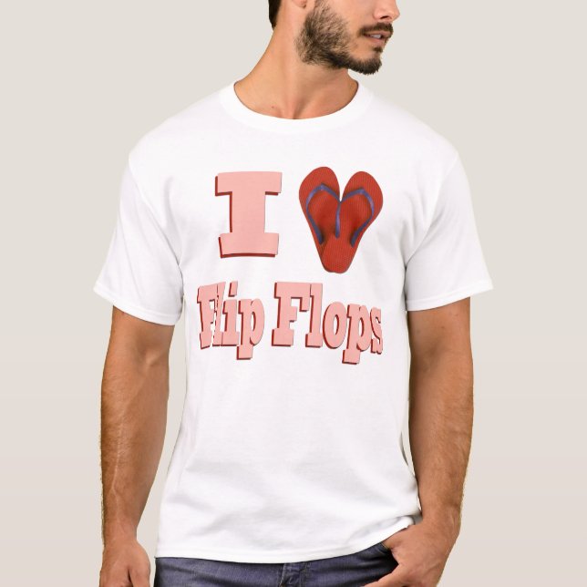 Camiseta Me encanta Flip Flops (Anverso)