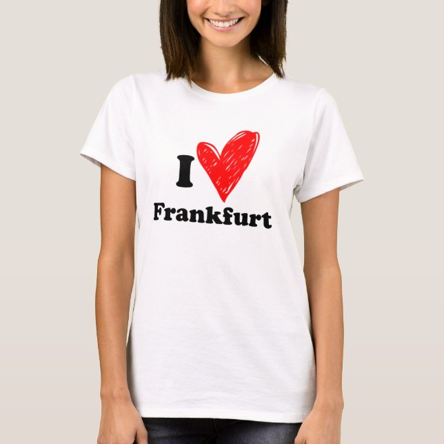 Camiseta Me encanta Frankfurt (Anverso)