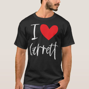 Camiseta Me encanta Garrett Nombre Chico Personalizado Homb