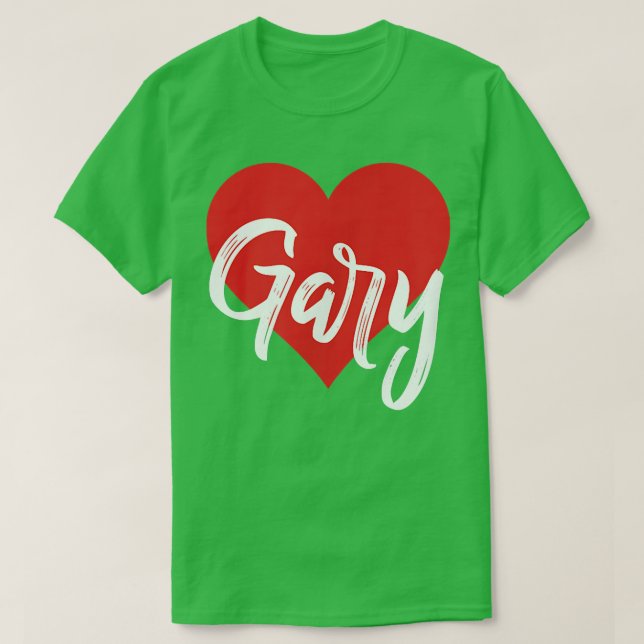 Camiseta Me Encanta Gary Nombre T Me Llaman Corazón (Diseño del anverso)