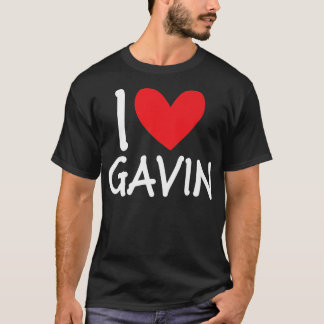 Camiseta Me Encanta Gavin Nombre Hombres Personalizados Guy
