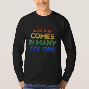 Camiseta Me Encanta Gay People Lgbt El Amor Viene En Muchos