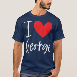 Camiseta Me encanta George Nombre Hombre Personalizado BFF