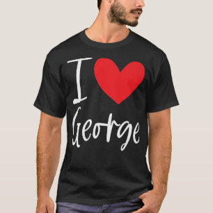 Camiseta Me encanta George Nombre Hombre Personalizado BFF 