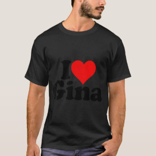 Camiseta Me encanta Gina del corazón
