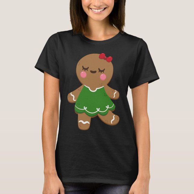 Camiseta Me Encanta Gingerbread Cookies Chicas Navidades Y  (Anverso)