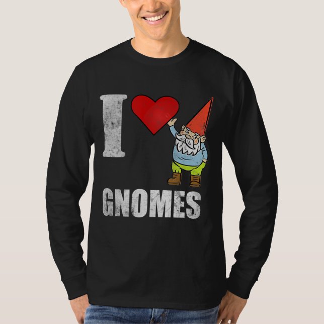 Camiseta Me encanta Gnomes Garden Gnome (Anverso)