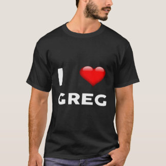 Camiseta Me encanta Greg Hoodie Name
