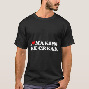 Camiseta Me encanta hacer helado cita divertida 