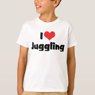 Camiseta Me encanta hacer malabares con corazones