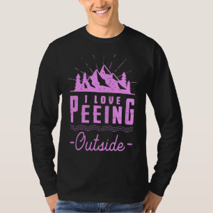 Camiseta Me Encanta Hacer Paseos Al Aire Libre Camping Al A