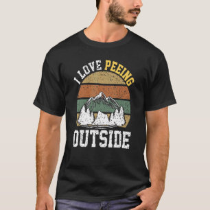 Camiseta Me Encanta Hacer Paseos Fuera De Camping Senderism
