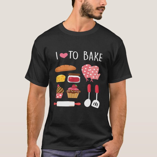 Camiseta Me Encanta Hacer Un Gracioso Regalo De Pastelería  (Anverso)