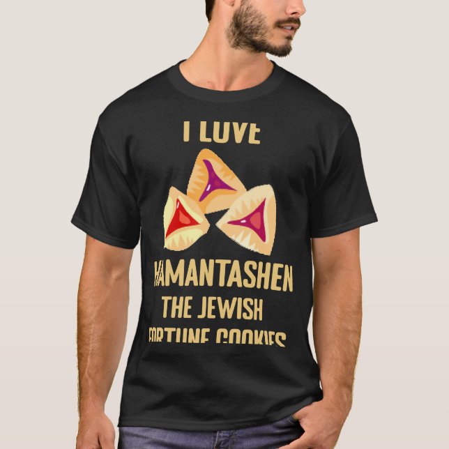 Camiseta Me encanta Hamantashen Jewish Fortune Cookie Purim (Anverso)