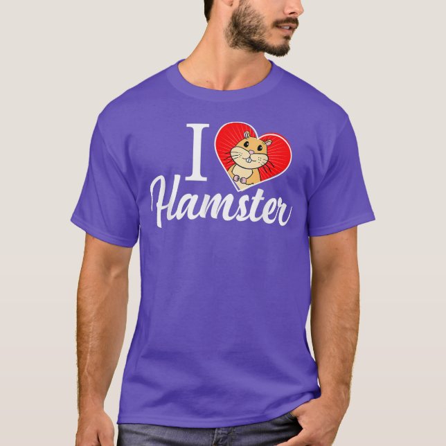 Camiseta Me encanta Hamster D001-0094A (Anverso)
