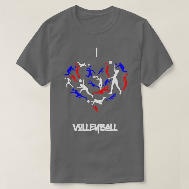 Camiseta Me encanta HANDBALL Gran idea de regalo (Diseño del anverso)