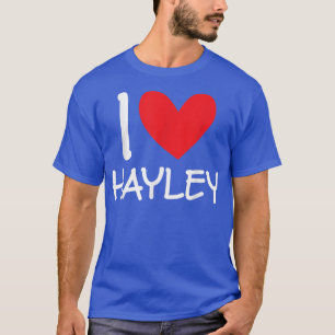 Camiseta Me encanta Hayley Nombre Chica Personalizada Mujer