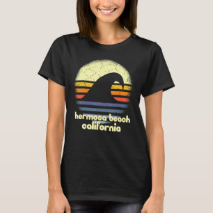Camiseta Me encanta Hermosa Beach California Ocean Wave Ca