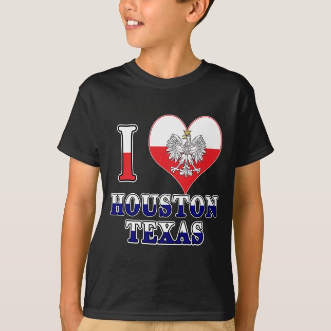 Camiseta Me encanta Houston Texas (Anverso)