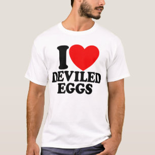 Camiseta Me Encanta Huevos Divertidos Huevos Graciosos De A