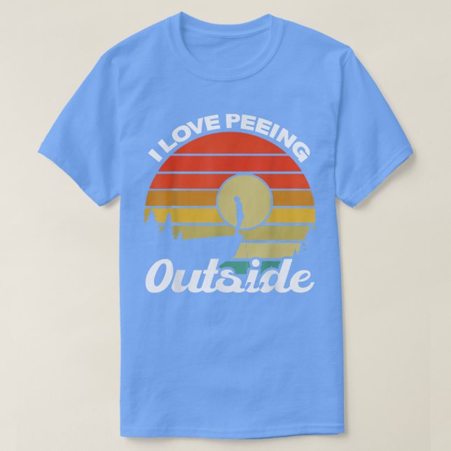 Camiseta Me encanta ir de excursión por el exterior y hacer (Diseño del anverso)