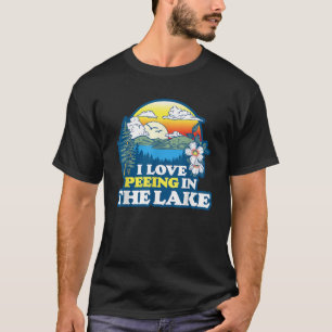Camiseta Me encanta ir de excursión por el lago Funny Summe