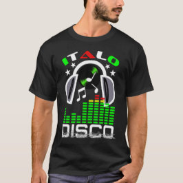 Camiseta Me encanta Italo Disco Negro