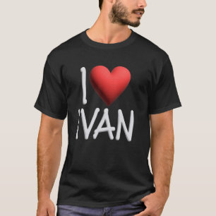 Camiseta Me Encanta Iván Nombre Hombres Personalizados Guy