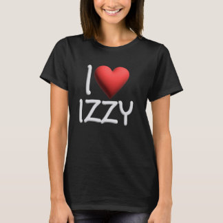 Camiseta Me Encanta Izzy Nombre Chica Personalizada Mujer A