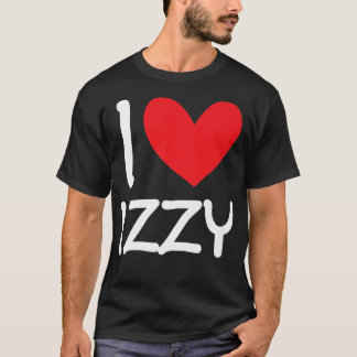 Camiseta Me Encanta Izzy Nombre Chica Personalizada Mujer B