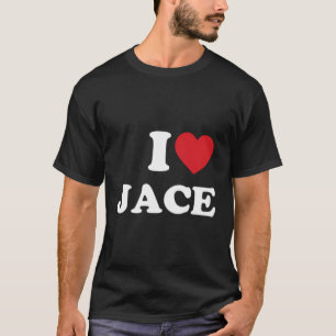 Camiseta Me encanta Jace Name Personalized Funny Heart Love