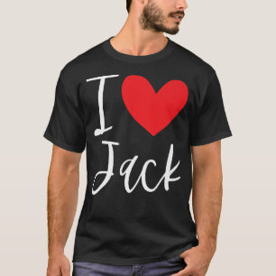 Camiseta Me Encanta Jack Nombre Hombre Personalizado BFF Am