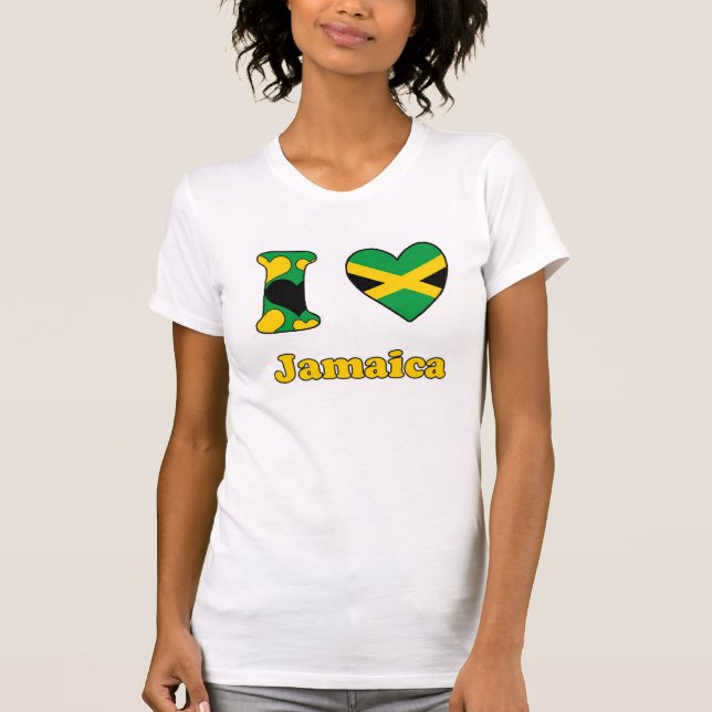 Camiseta Me encanta Jamaica (Anverso)