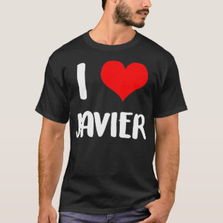 Camiseta Me encanta JAVIER valentine, lo siento señoras, co