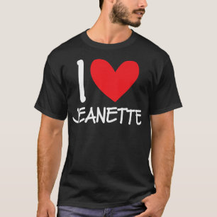 Camiseta Me encanta Jeanette Nombre Chica Personalizada Muj