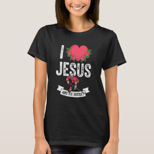 Camiseta Me Encanta Jesús Y El Equipo Deportivo Del Jugador