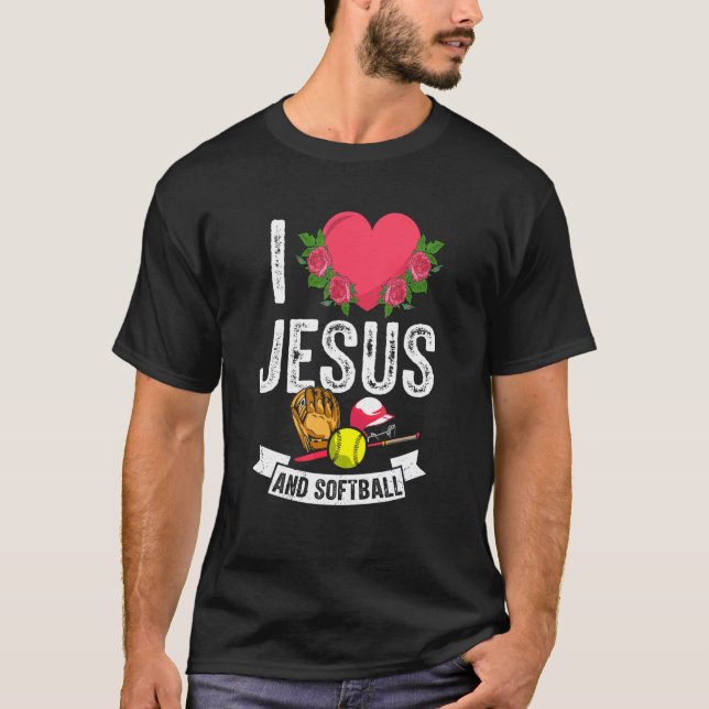 Camiseta Me Encanta Jesús Y El Juego De Caza Temática Del E (Anverso)
