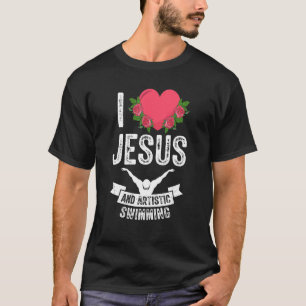 Camiseta Me Encanta Jesús Y Nadadora Artística 1