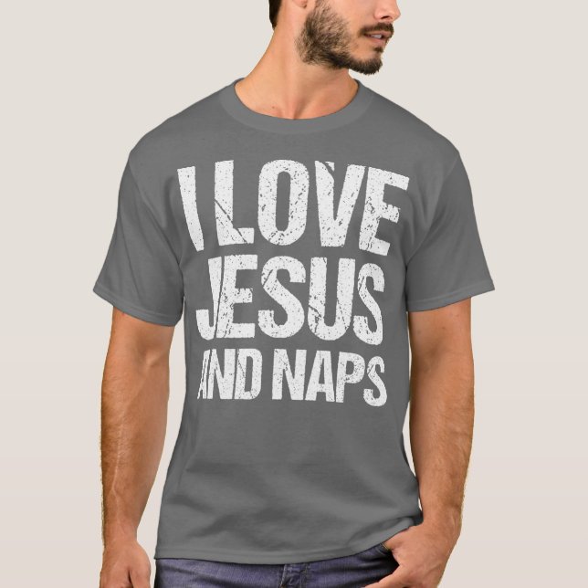 Camiseta Me Encanta Jesús Y Napas Graciosos Regalo De Amant (Anverso)