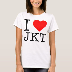 CAMISETA ME ENCANTA JKT I HEART JKT JAKARTA INDONESIA T-SHI