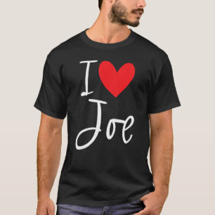 Camiseta Me Encanta Joe Nombre Hombre Personalizado Bff Ami